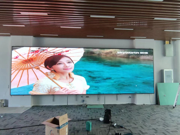 临泽P1.53led小间距屏安装案例